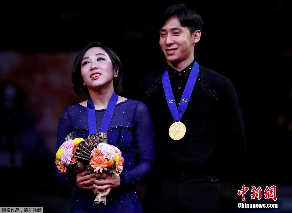 資料圖：隋文靜/韓聰奪冠。