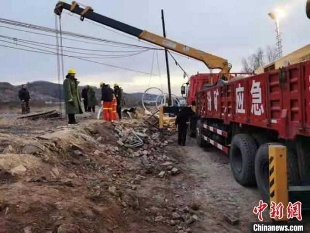 救援現(xiàn)場。 現(xiàn)場工作人員 供圖
