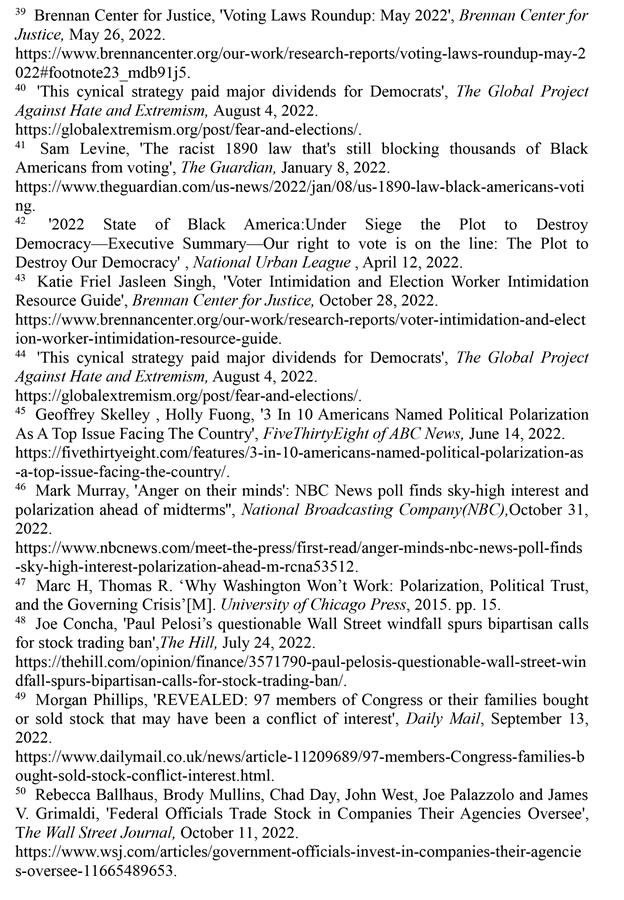 （圖表）［2022年美國侵犯人權報告］《2022年美國侵犯人權報告》注釋（4）