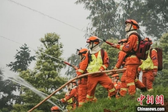 演練現(xiàn)場(chǎng)。瀘州消防供圖