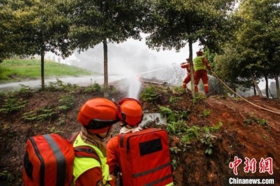 演練現(xiàn)場(chǎng)。瀘州消防供圖