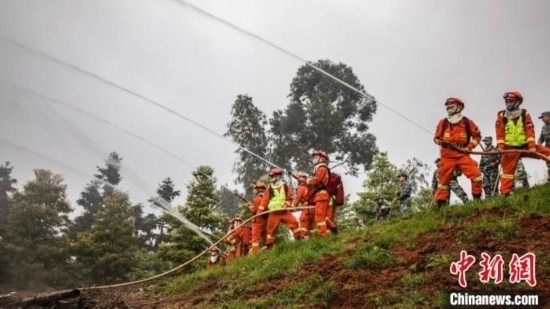 演練現(xiàn)場(chǎng)。瀘州消防供圖