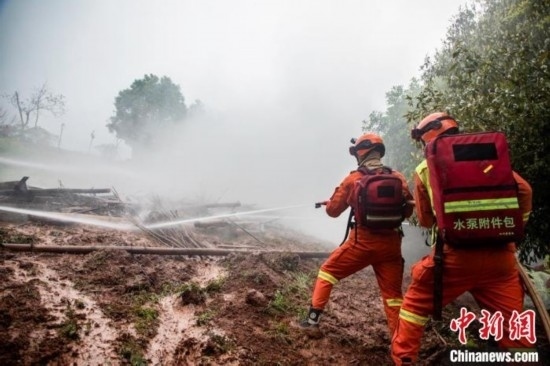 演練現(xiàn)場(chǎng)。瀘州消防供圖