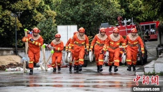 演練現(xiàn)場(chǎng)。瀘州消防供圖