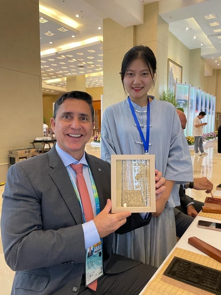 巴西大學生體育聯(lián)合會主席盧西亞諾·卡布拉爾。受訪者供圖