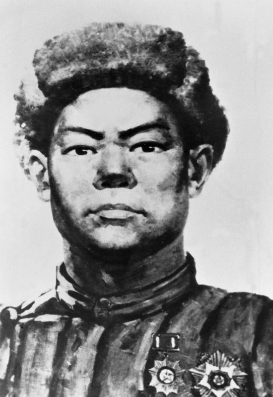 這是黃繼光像。新華社發(fā)（資料照片）