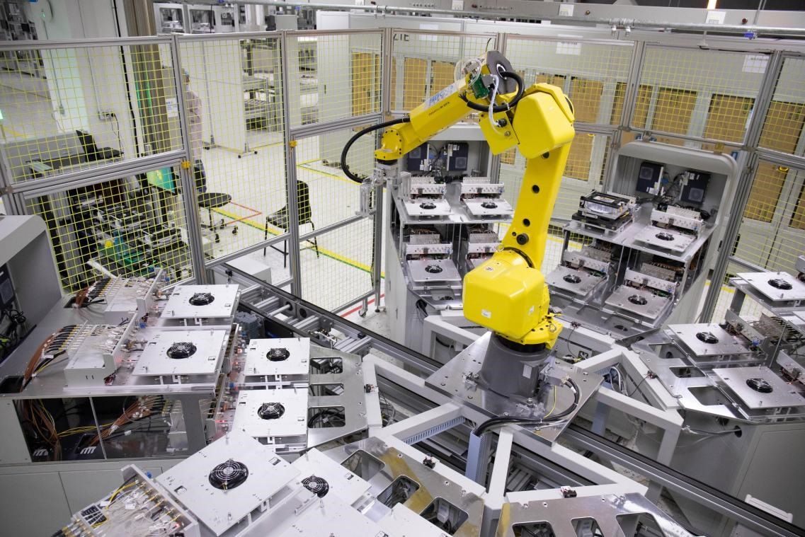 中興通訊“5G全連接智能工廠”。受訪者供圖