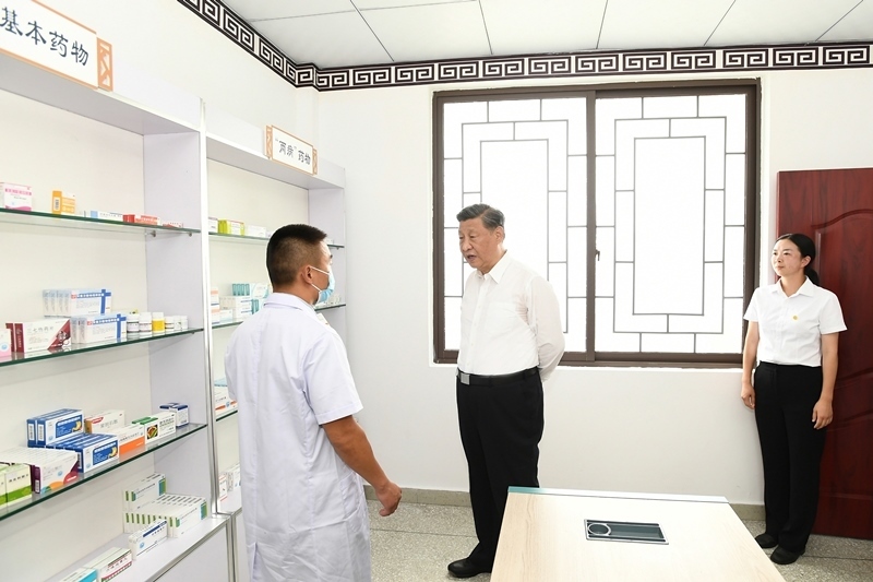 2022年6月8日，習(xí)近平總書記在四川眉山東坡區(qū)太和鎮(zhèn)永豐村考察。