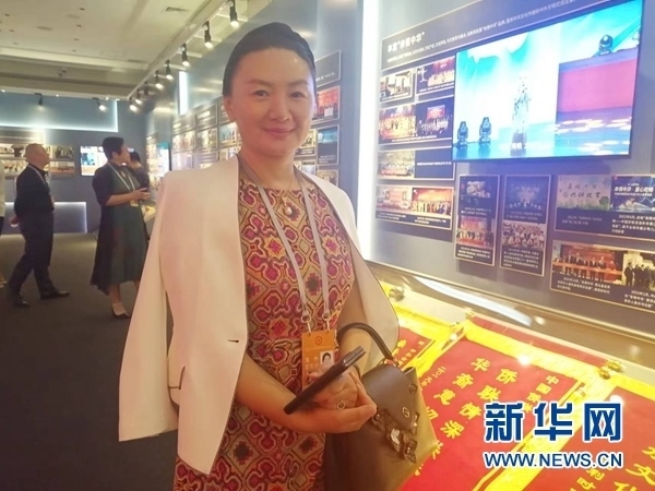 英國川商聯(lián)合總會會長宋汶栗。新華網(wǎng)記者 侯強 攝