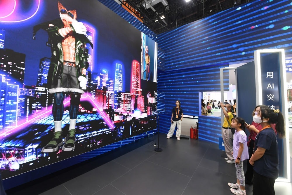 這是9月2日在國家會議中心拍攝的一款數(shù)字人。新華社記者 任超 攝