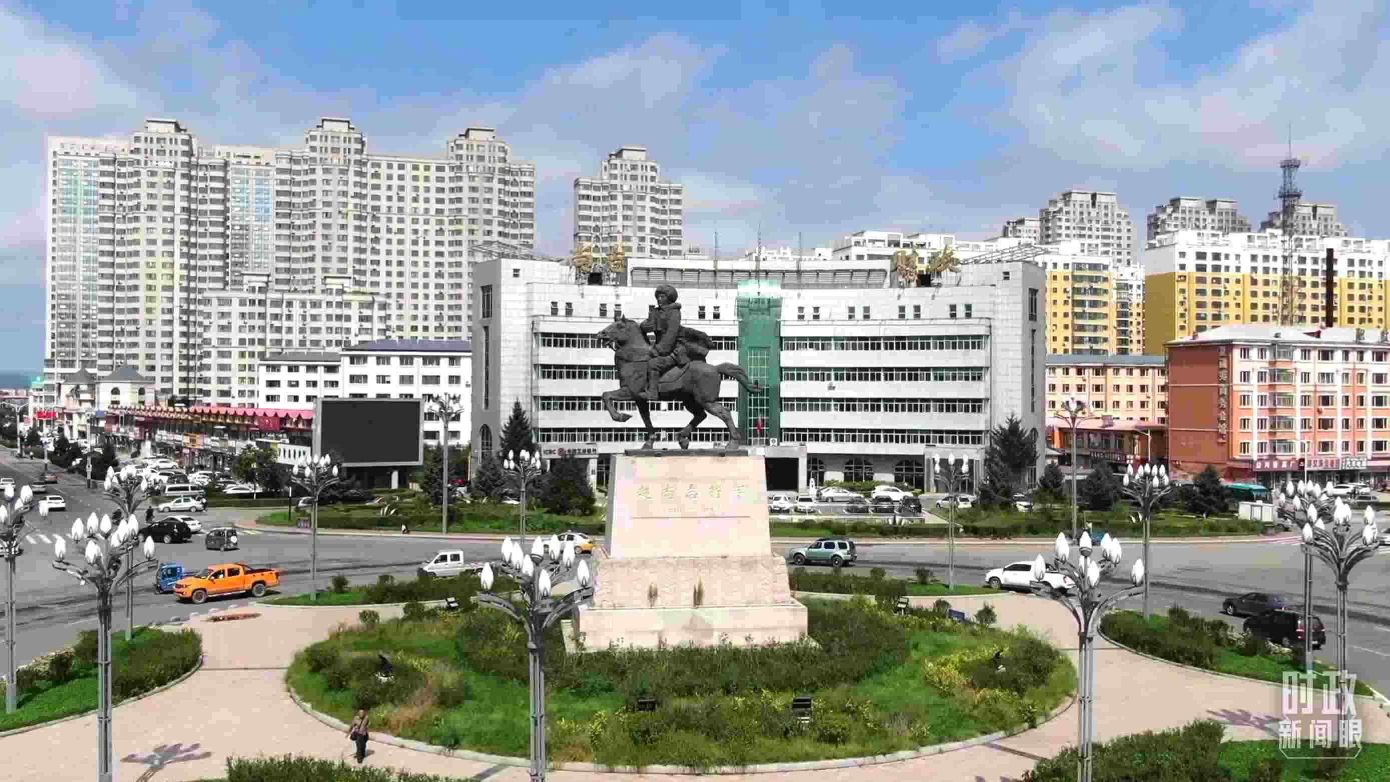 △哈爾濱市尚志市航拍。（總臺(tái)央視記者張耿生拍攝）