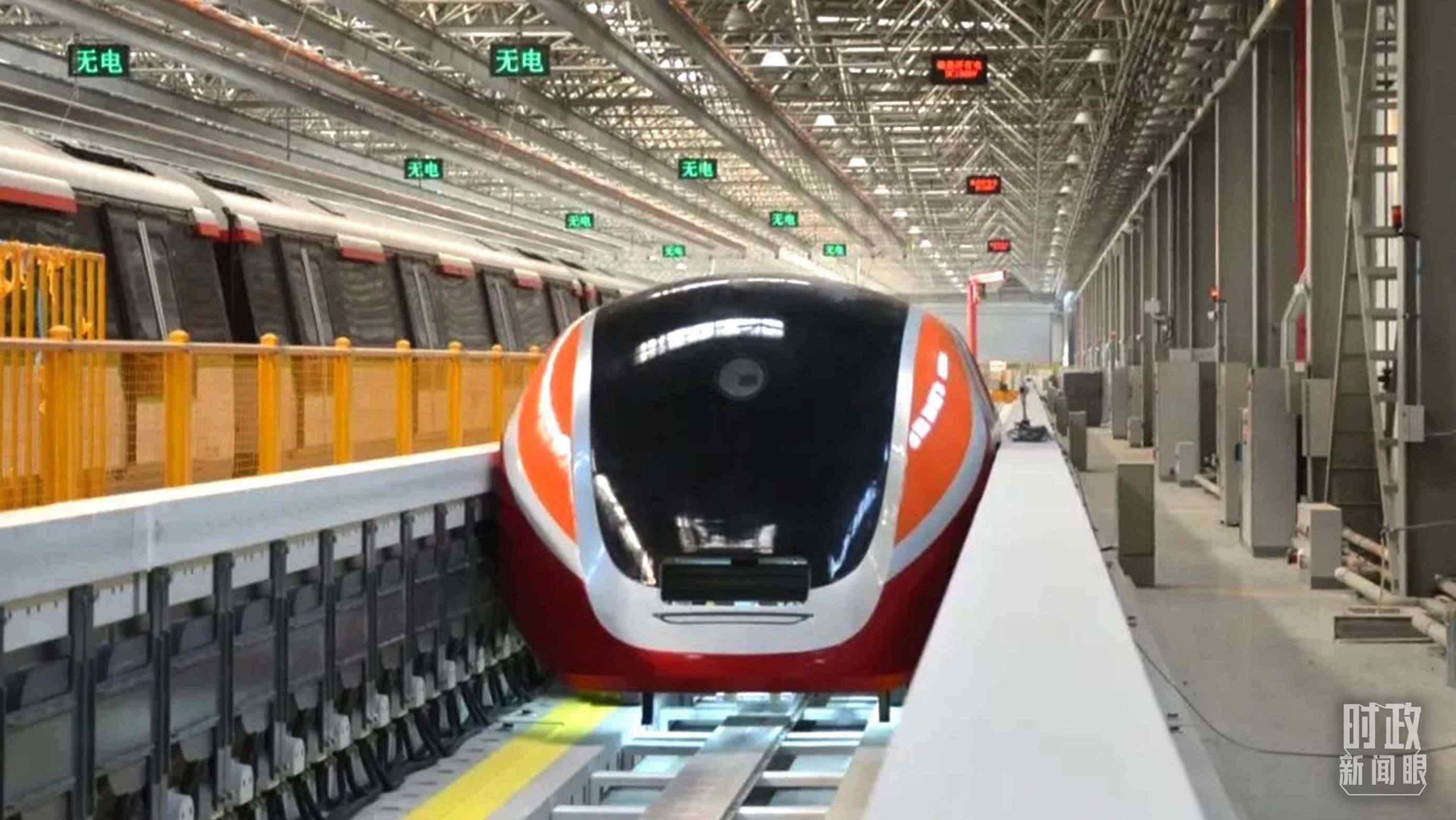 △3月31日，由中國中車自主研制的國內首套高溫超導電動懸浮全要素試驗系統(tǒng)完成首次懸浮運行。（圖/中車齊齊哈爾車輛有限公司）