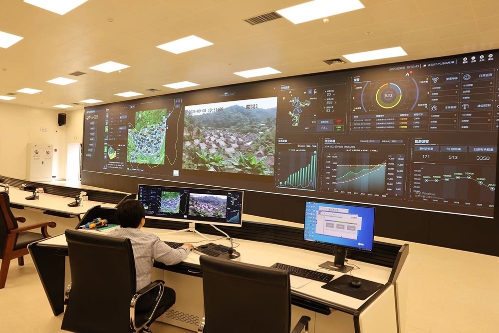 景邁山遺產(chǎn)監(jiān)測中心。普洱景邁山古茶林保護(hù)管理局供圖