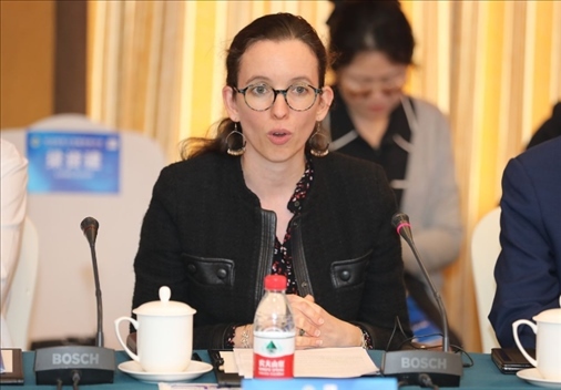 法國(guó)駐華大使館公使銜參贊白美燕致辭。主辦方供圖