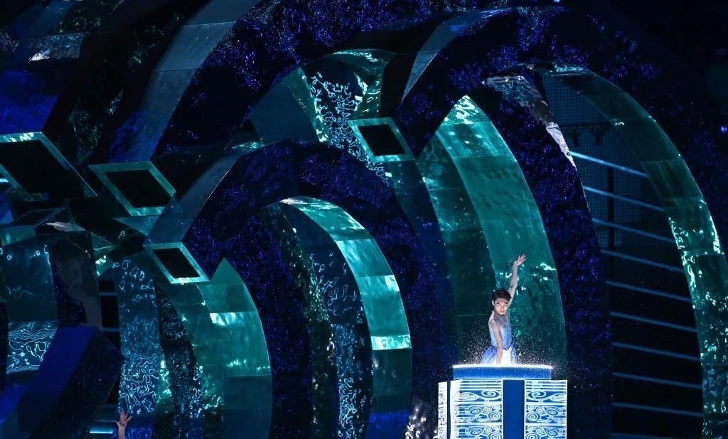 △9月23日，杭州第19屆亞洲運動會開幕式迎賓表演《水潤秋輝》。