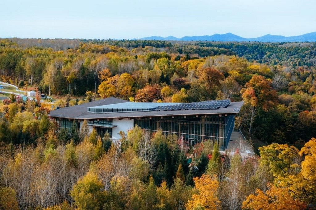 園區(qū)在多棟建筑上都安裝有分布式光伏發(fā)電設施。邱活攝