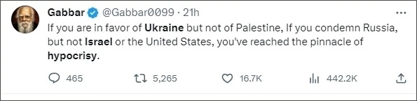 巴以爆發(fā)新沖突后，他再指西方“雙標(biāo)”