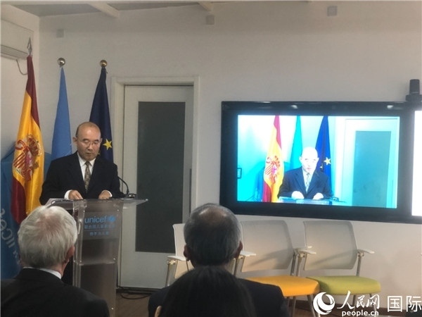 生態(tài)環(huán)境部應對氣候變化司一級巡視員孫楨在研討會上致辭。 人民網(wǎng)記者 趙健攝