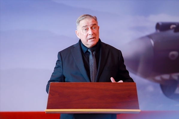 2023年10月30日，美中航空遺產(chǎn)基金會(huì)主席杰弗里·格林在中國(guó)人民抗日戰(zhàn)爭(zhēng)紀(jì)念館的活動(dòng)中發(fā)表講話。中國(guó)人民對(duì)外友好協(xié)會(huì)供圖