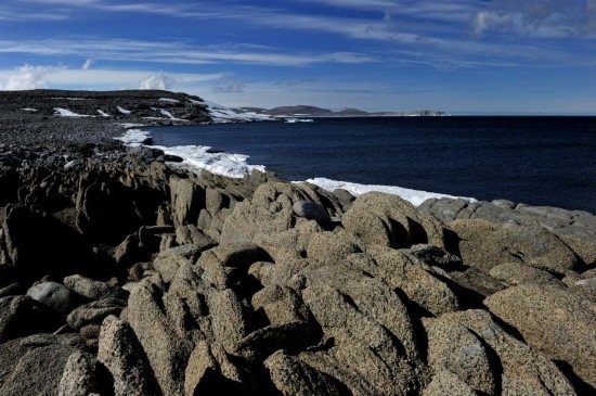 羅斯海恩克斯堡島的夏季風(fēng)光。新華社記者 張建松 攝