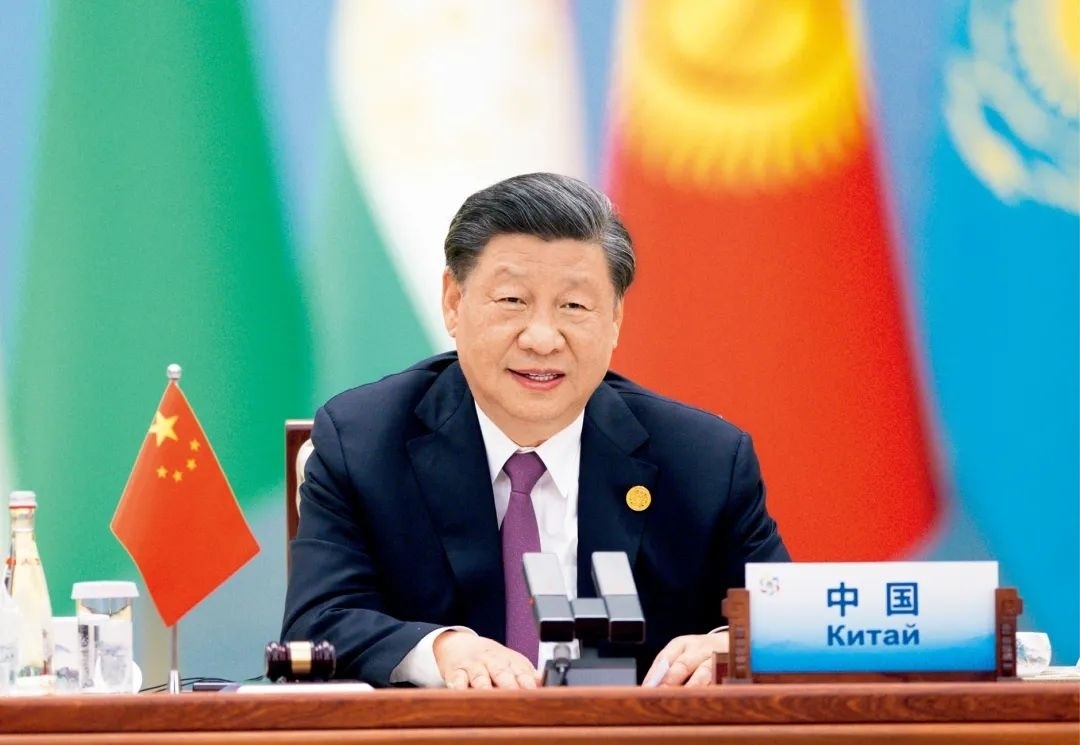 2023年5月19日上午，國家主席習近平在陜西省西安市主持首屆中國—中亞峰會并發(fā)表題為《攜手建設守望相助、共同發(fā)展、普遍安全、世代友好的中國—中亞命運共同體》的主旨講話。圖/ 新華社記者 黃敬文 攝