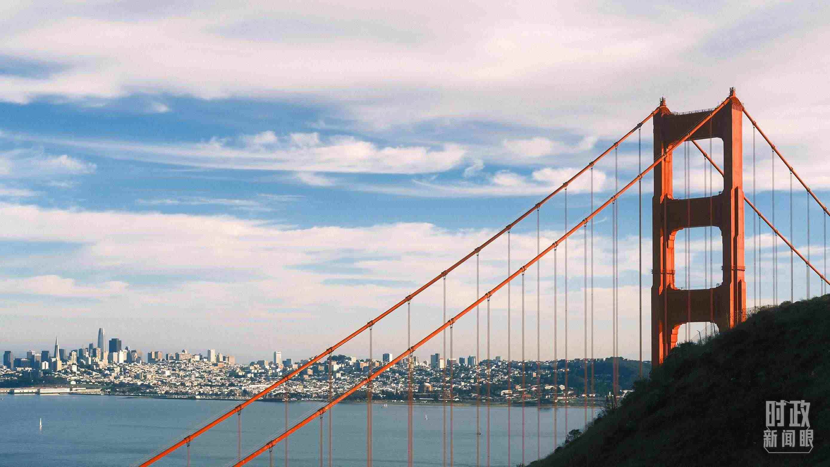 舊金山，金門(mén)大橋。（總臺(tái)央視記者盧心雨拍攝）