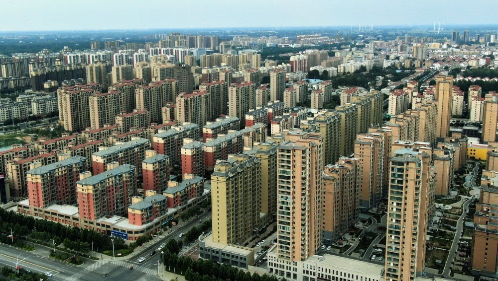 這是2021年6月23日拍攝的蘭考縣縣城（無人機照片）。新華社記者 李安 攝