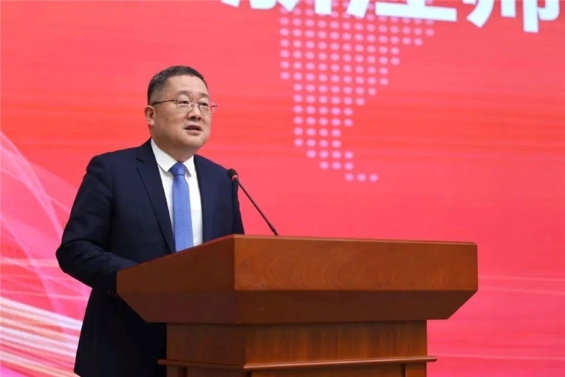 浙江師范大學(xué)黨委書記鄭孟狀致辭。主辦方供圖