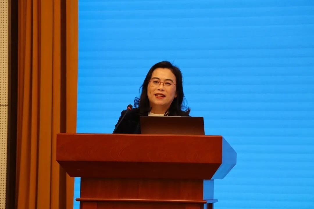 浙江師范大學(xué)副校長張建珍致辭。主辦方供圖