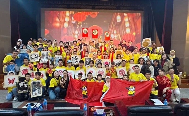 圖為2023“中華文化大樂園—埃及開羅營”閉幕式活動(dòng)現(xiàn)場(chǎng)。主辦方供圖