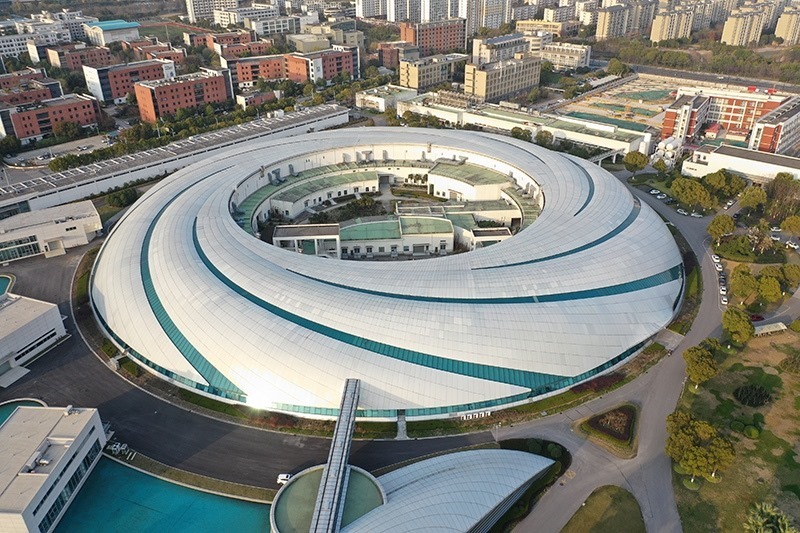 2019年3月12日，航拍上海光源項(xiàng)目。