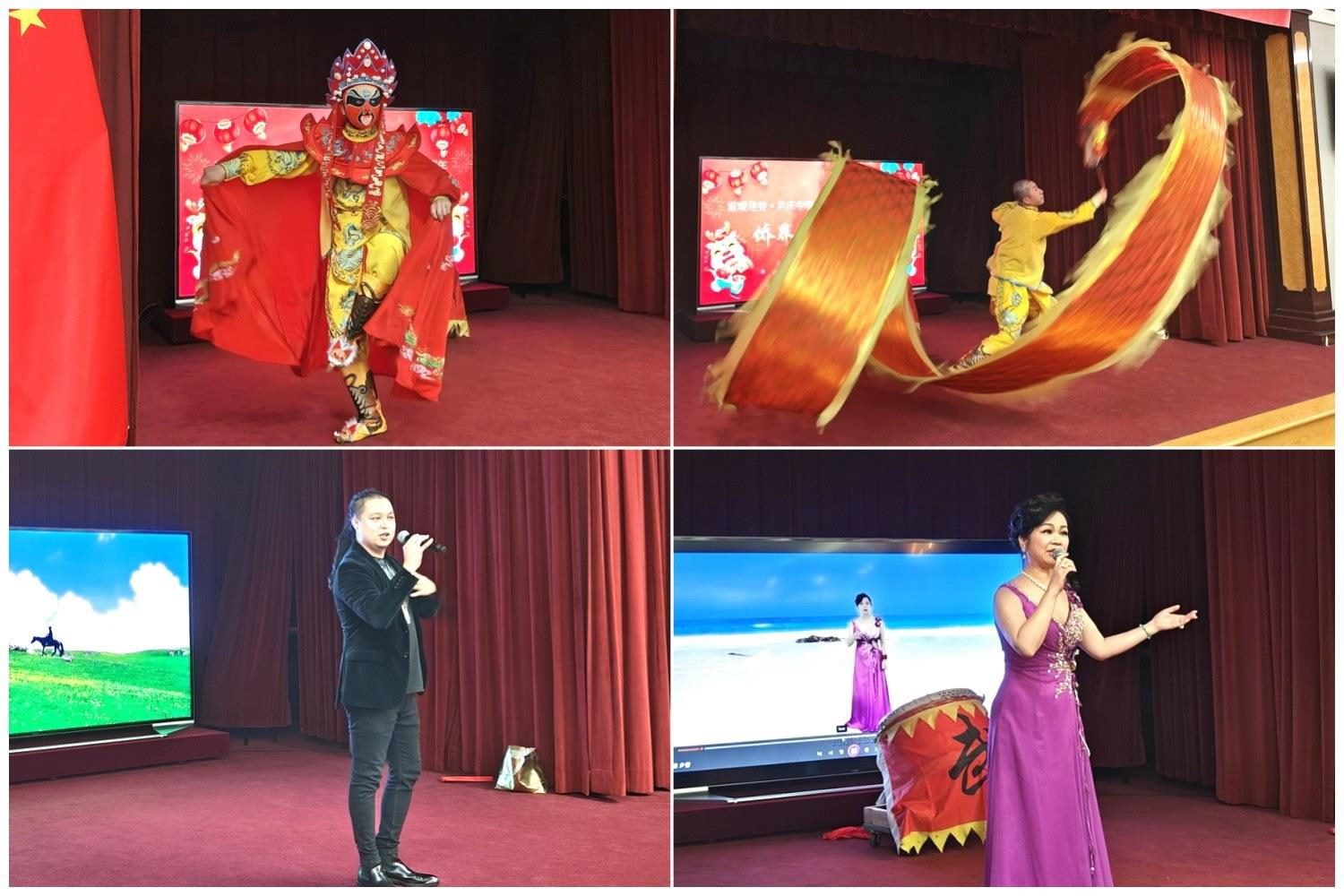 當(dāng)?shù)貎S界知名演員獻(xiàn)上精彩演出。主辦方供圖