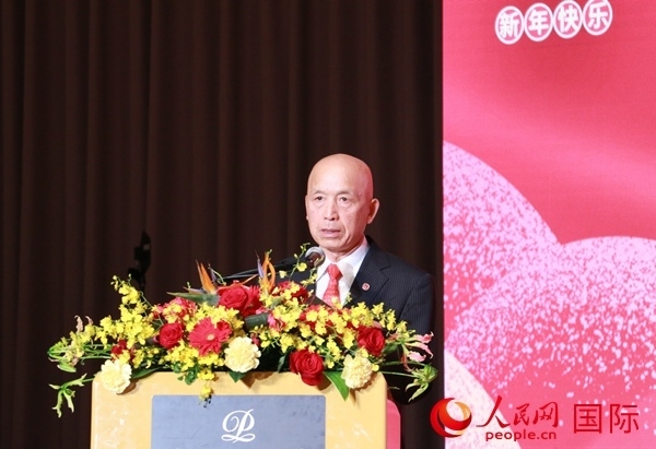 全華聯(lián)理事長賀乃和致辭。人民網(wǎng) 許可攝