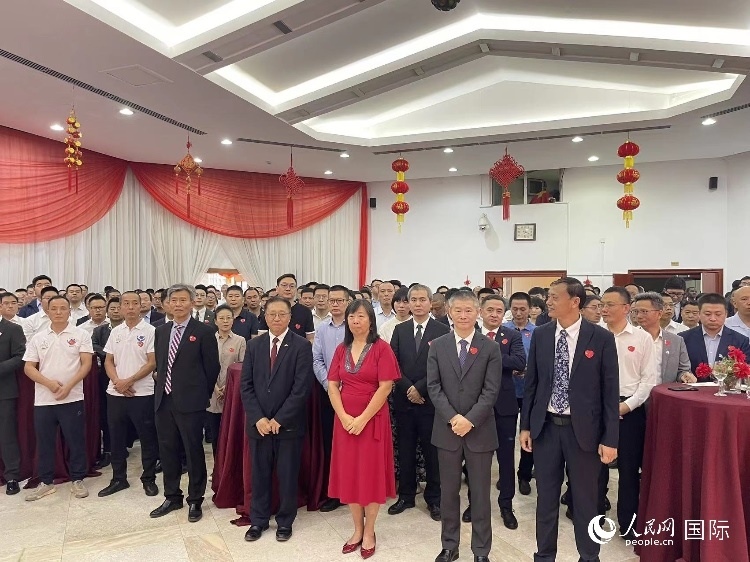 駐尼日利亞使館春節(jié)招待會現(xiàn)場。人民網(wǎng)記者 姜宣攝