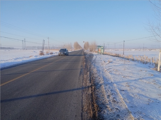 連接德惠市與太興村的德前公路寬闊通暢。德惠市委宣傳部供圖