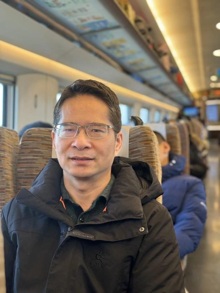 楊萬坤乘坐高鐵往返京津。（采訪對(duì)象供圖）