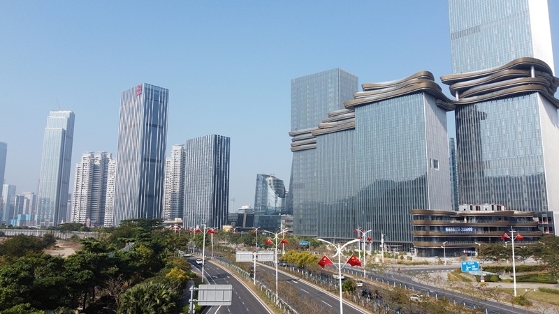 2024年1月1日，廣東珠海，橫琴粵澳深度合作區(qū)樓群。