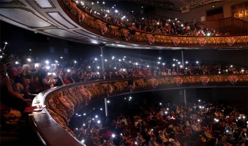 2024年“四海同春”慰?jī)S訪演團(tuán)亞太團(tuán)新西蘭惠靈頓演出現(xiàn)場(chǎng)。圖片由陸欣讌、孟韜、葉勇提供