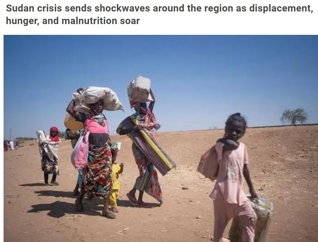 糧食危機、營養(yǎng)不良、霍亂 蘇丹人道主義危機嚴重
