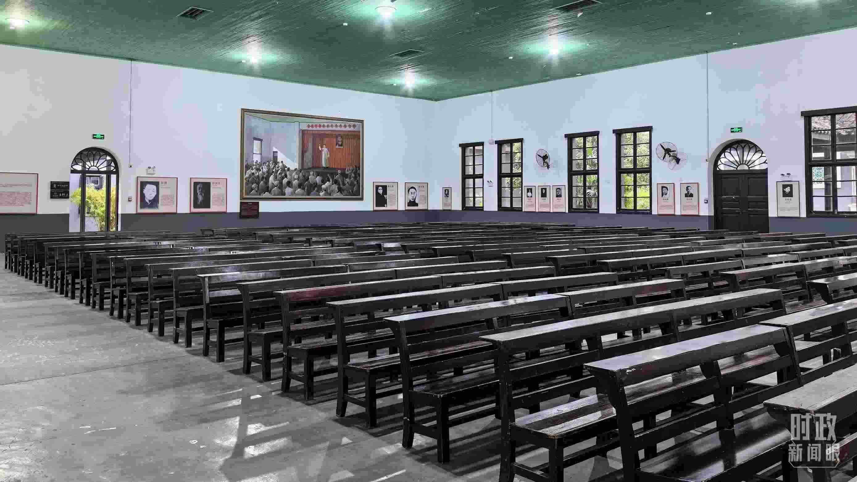 △湖南第一師范學(xué)院（城南書院校區(qū)）大禮堂。（總臺(tái)央視記者趙化拍攝）