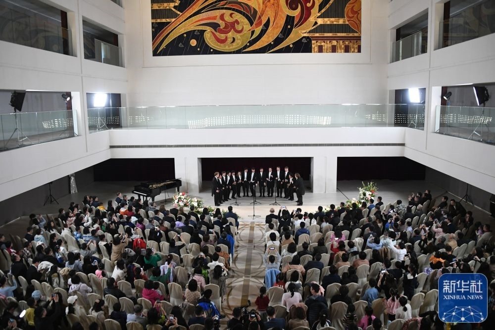 3月21日拍攝的“春暖·金融街韻律專(zhuān)場(chǎng)音樂(lè)會(huì)”現(xiàn)場(chǎng)。新華社記者 任超 攝