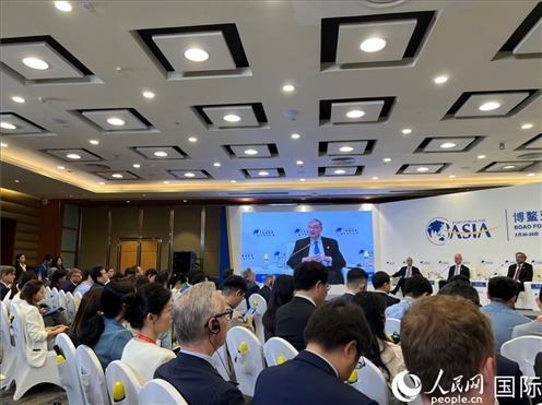 3月27日，博鰲亞洲論壇2024年年會(huì)“全球地緣政治展望”分論壇現(xiàn)場(chǎng)。人民網(wǎng) 艾里士攝