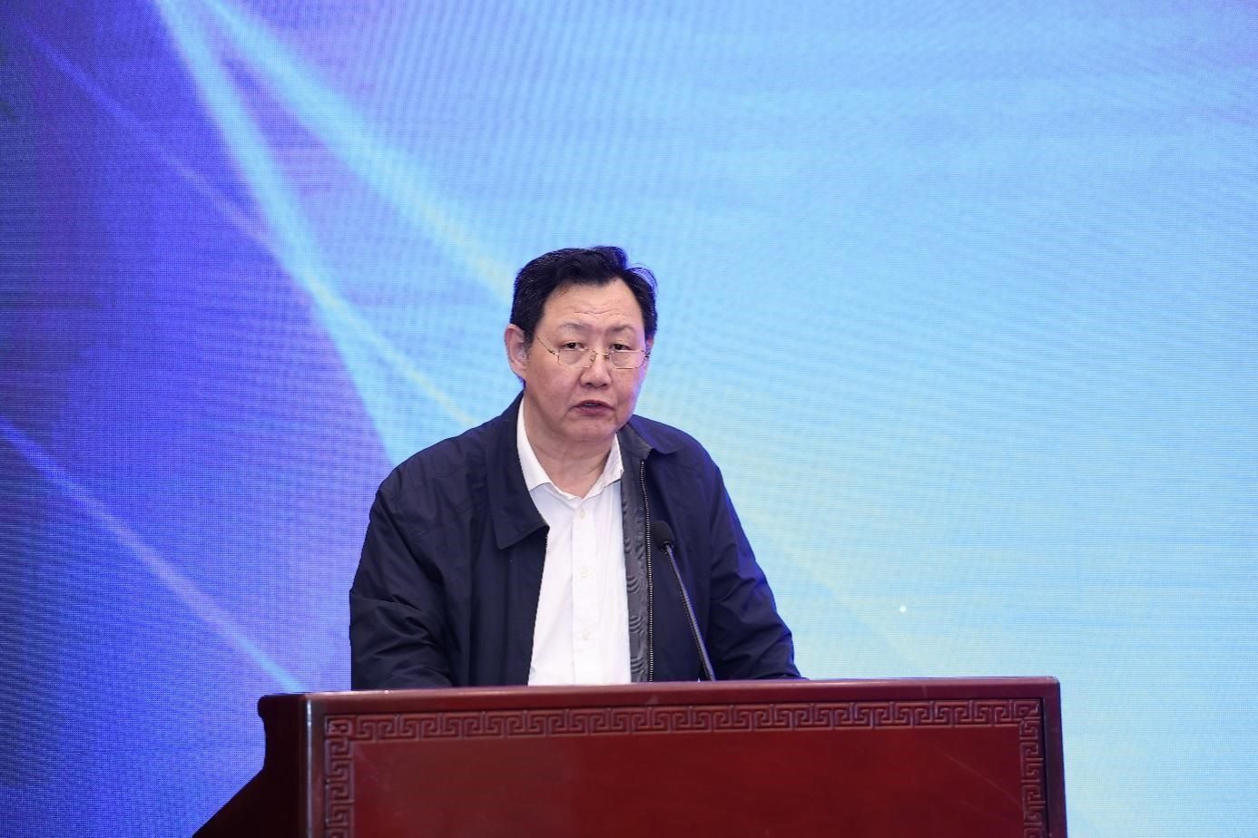 中國物流與采購聯(lián)合會黨委副書記余平致辭。主辦方供圖