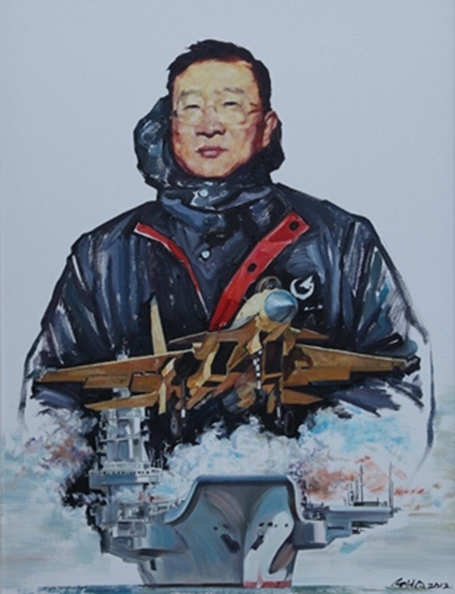 《羅陽(yáng)》油畫(huà)。校方供圖