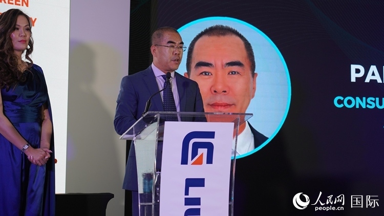 中國(guó)駐約翰內(nèi)斯堡總領(lǐng)事潘慶江發(fā)言致辭。人民網(wǎng) 張茜攝