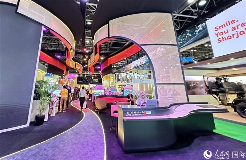 阿聯(lián)酋沙迦展臺。人民網(wǎng)記者管克江攝