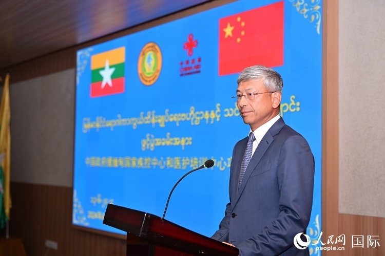 陳海大使發(fā)表致辭。人民網(wǎng)記者 謝佳君攝