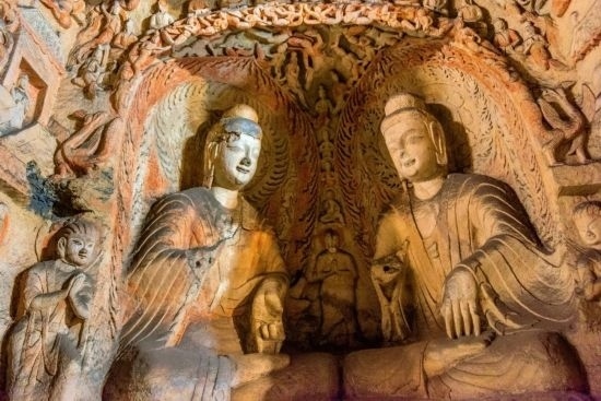 山西大同云岡石窟第六窟釋迦佛洞（圖片來源：視覺中國(guó)）