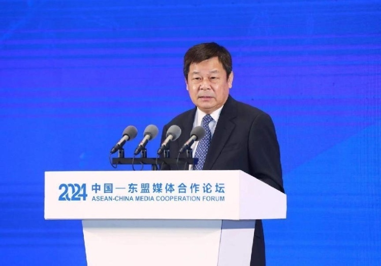 杜占元致辭。中國外文局供圖