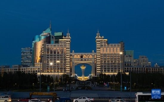這是7月1日拍攝的哈薩克斯坦首都阿斯塔納街景。新華社記者 白雪騏 攝
